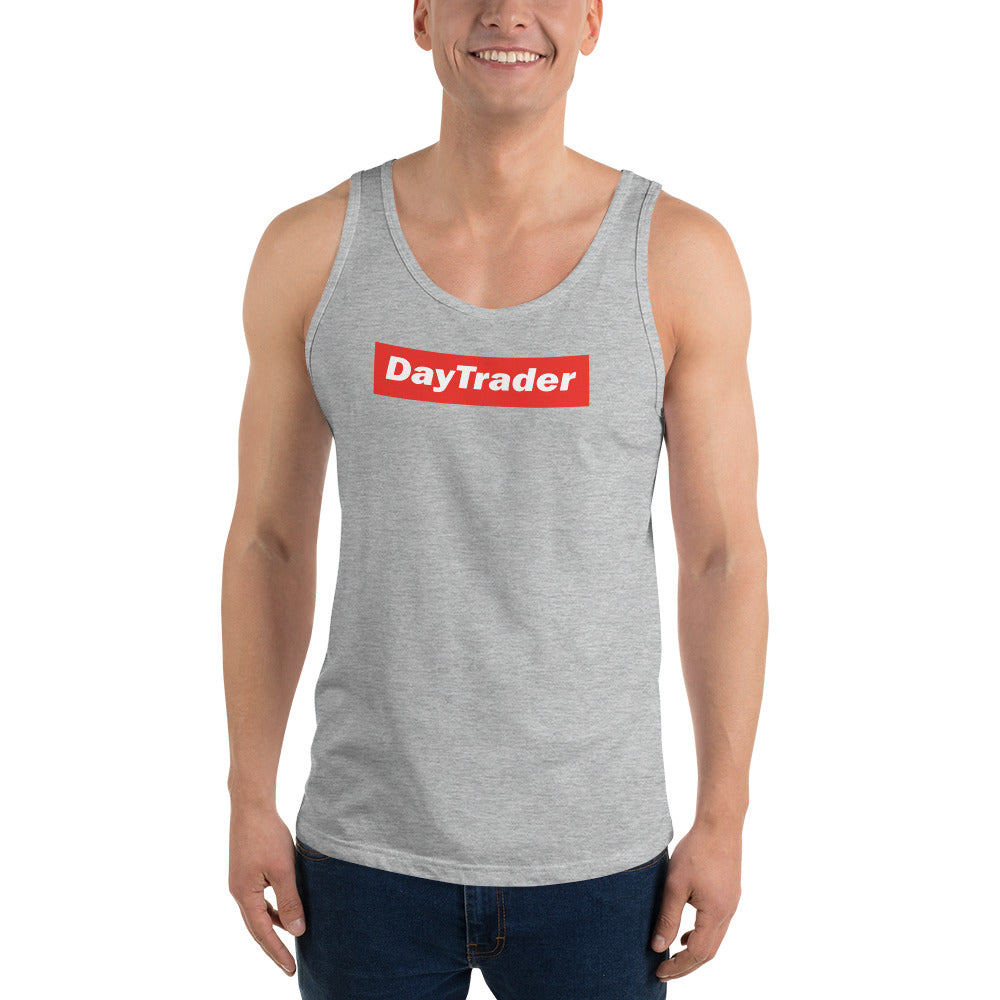 Buy athletic-heather Unisex Tank Top / Day Trader
