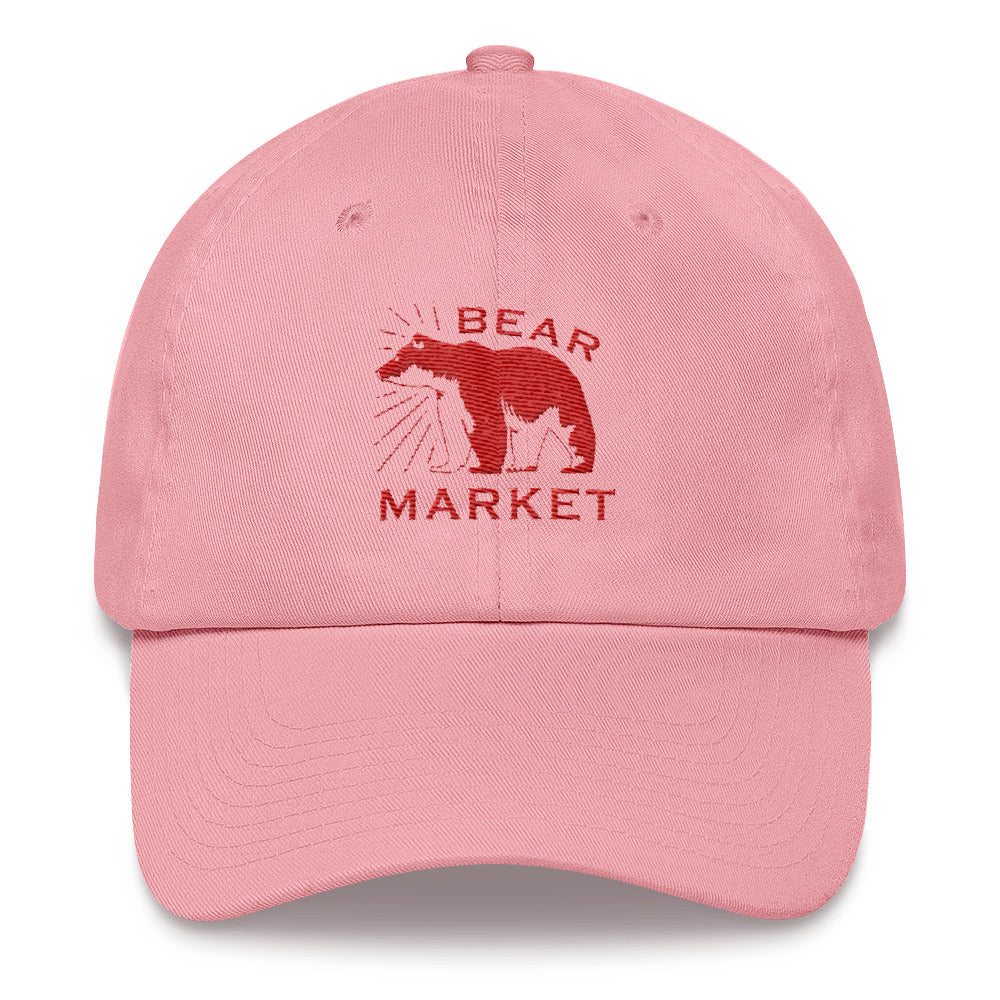Buy pink Dad hat/ Bear Market