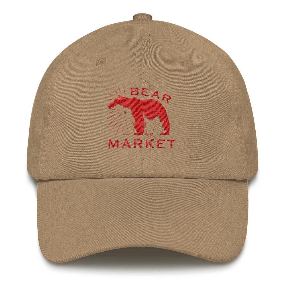 Buy khaki Dad hat/ Bear Market