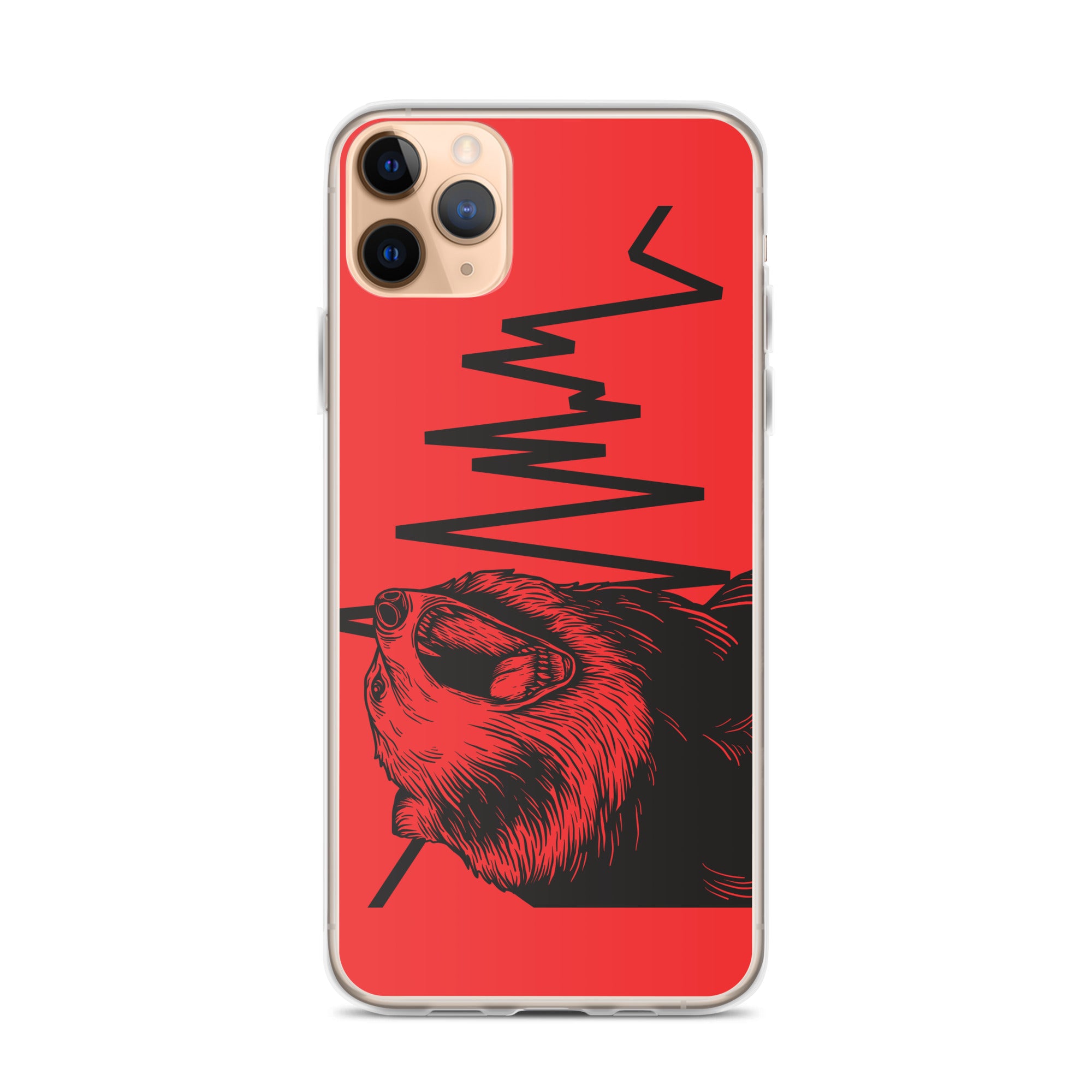 Coque iPhone - Ours vers le bas - 0