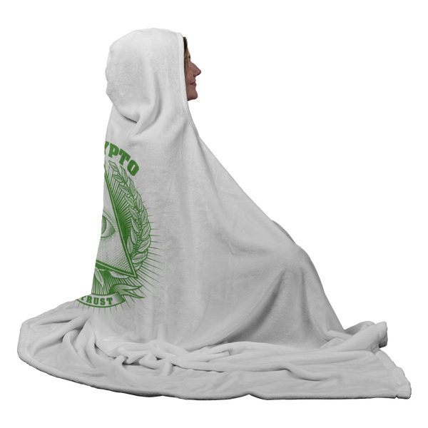 Hooded Blanket - In Crypto We Trust