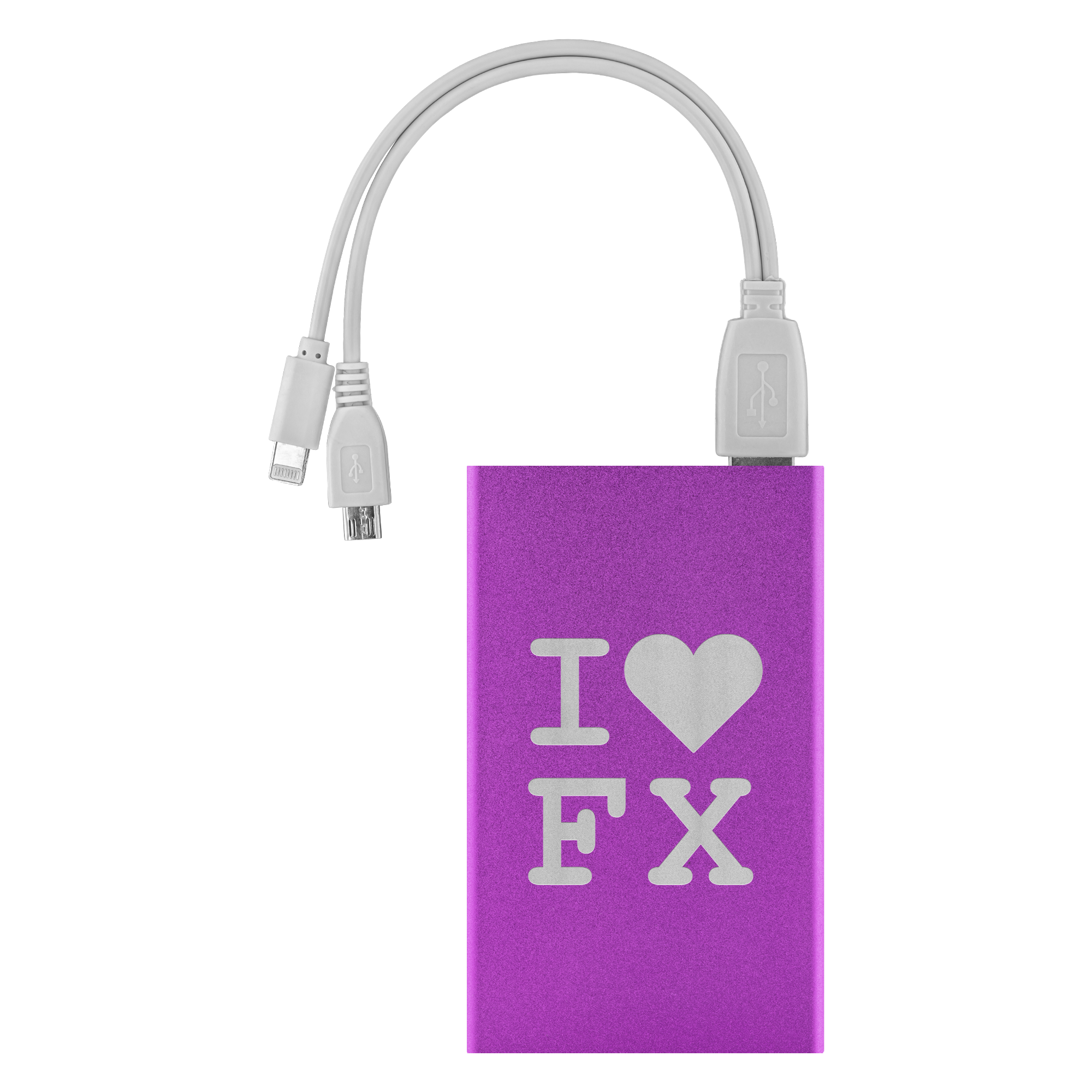 Buy purple Power Bank / I Love FX