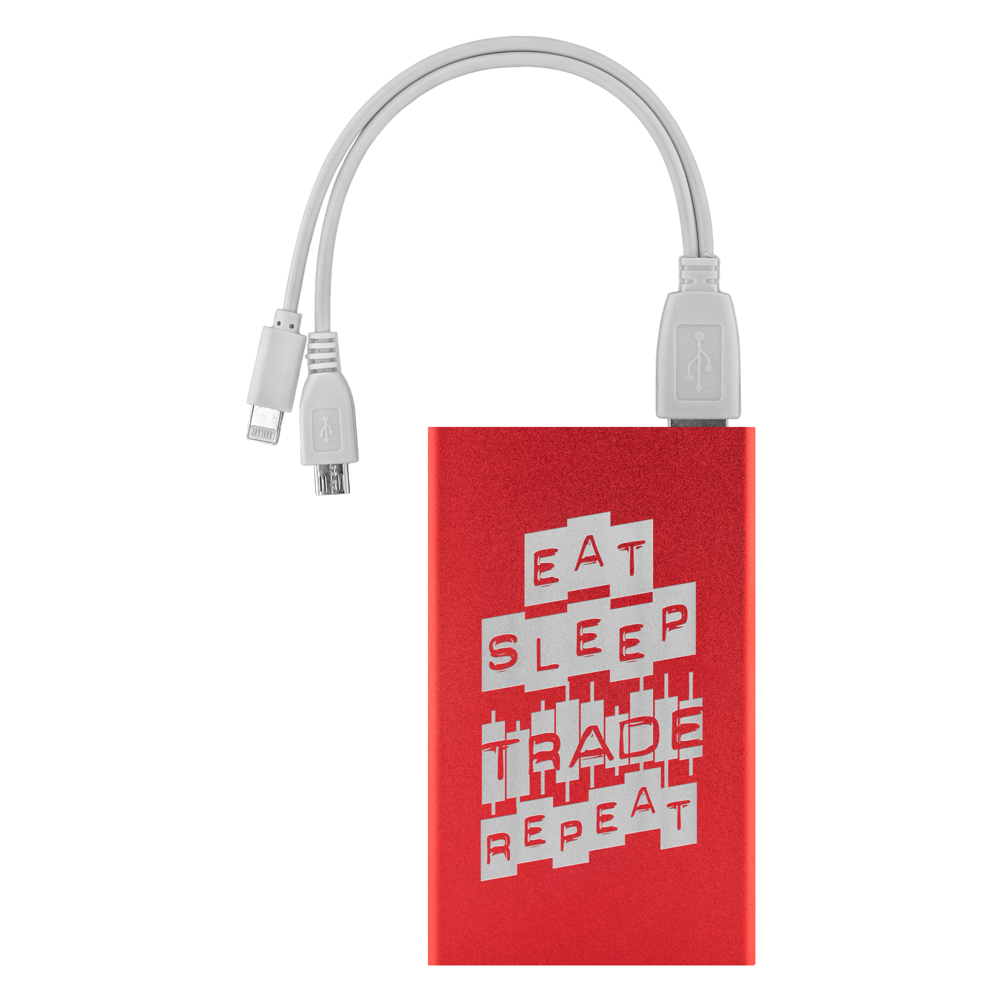 Buy red Power Banks - Eat Sleep Trade Repeat