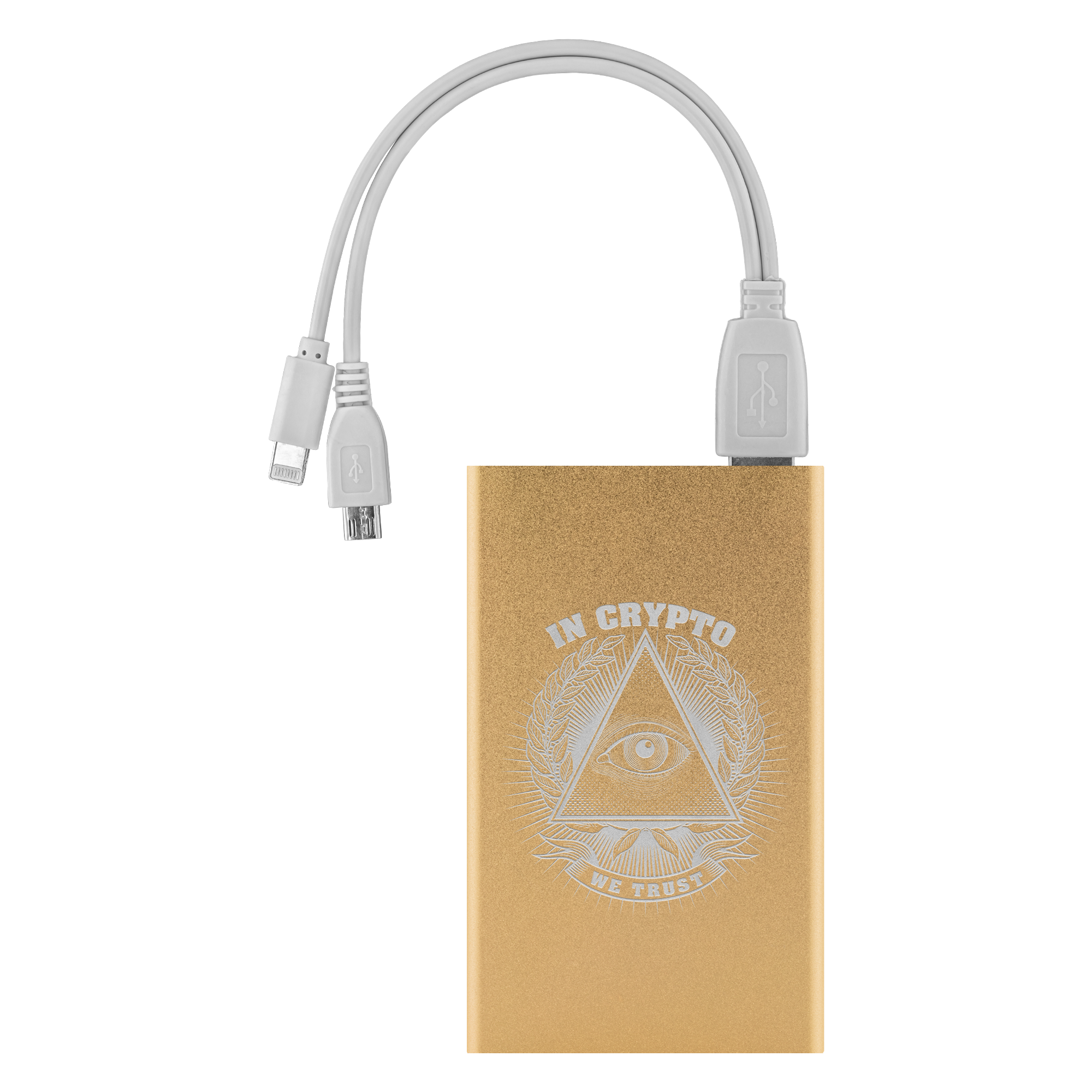 Buy gold Power Bank - In Crypto We Trust