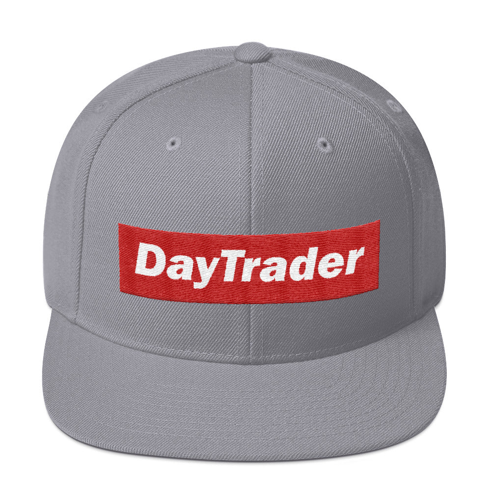 Buy silver Snapback Hat/ Day Trader