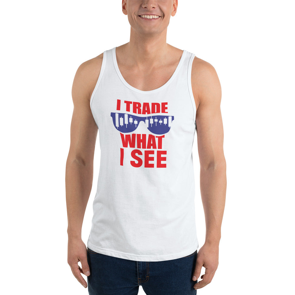 Buy white Unisex  Tank Top - Trade What I See