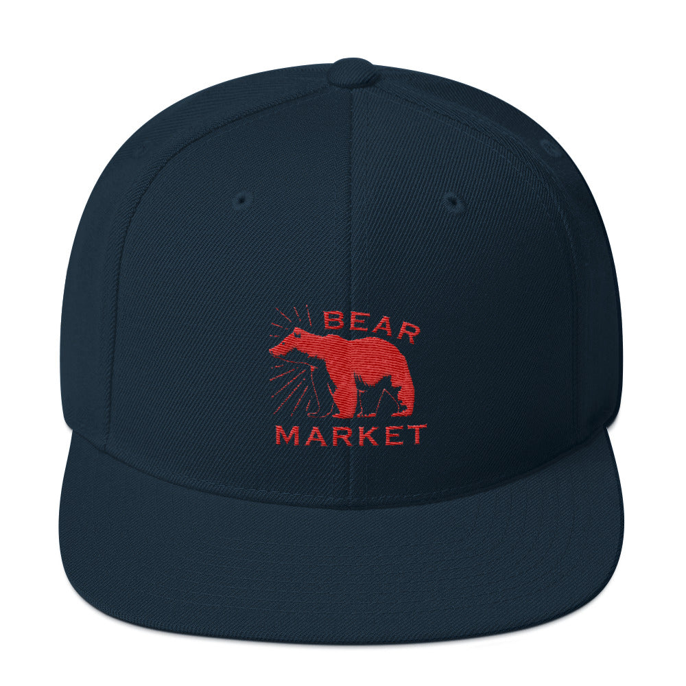 Buy dark-navy Snapback Hat/ Bear Market