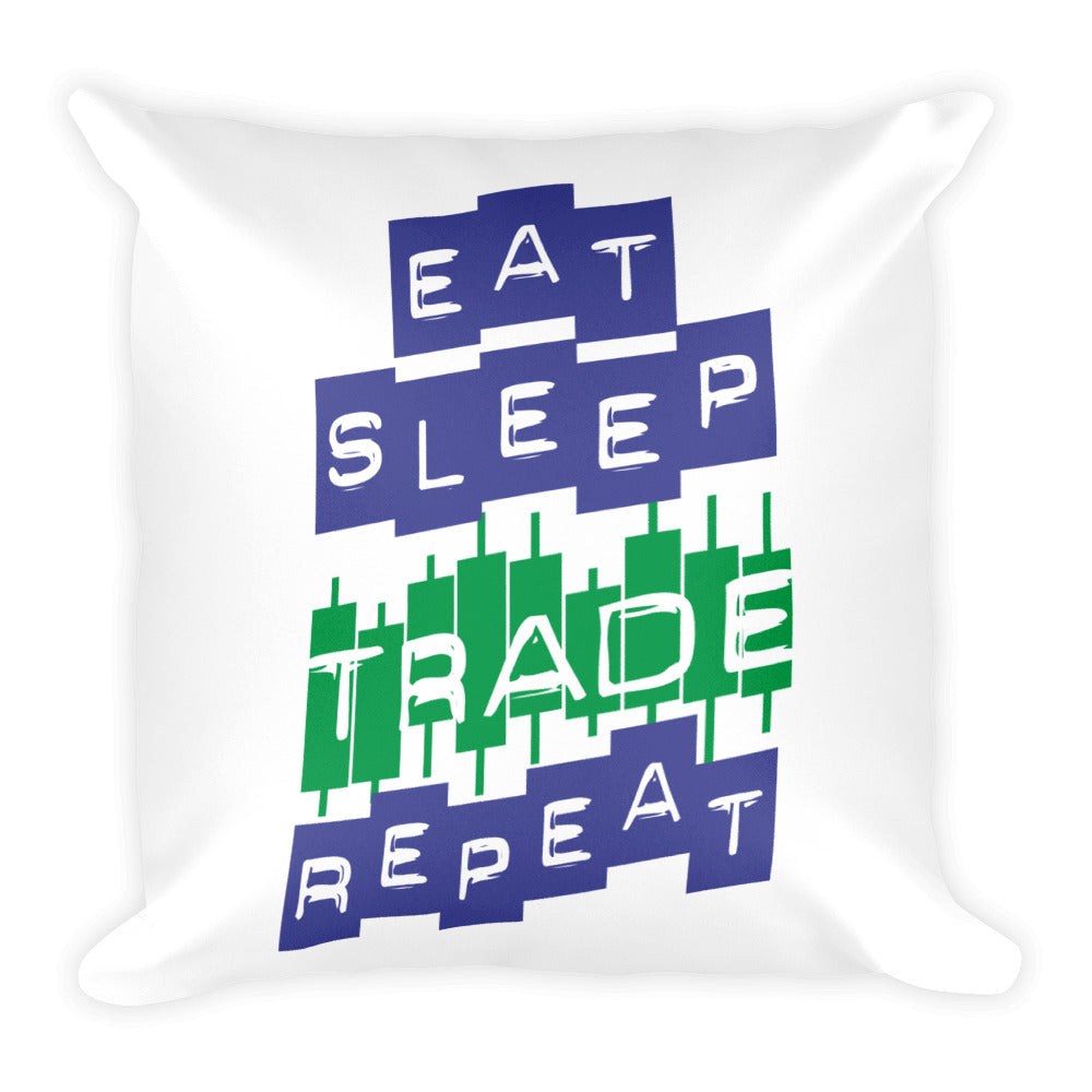 Almohada básica: repetición del comercio Eat Sleep - 0