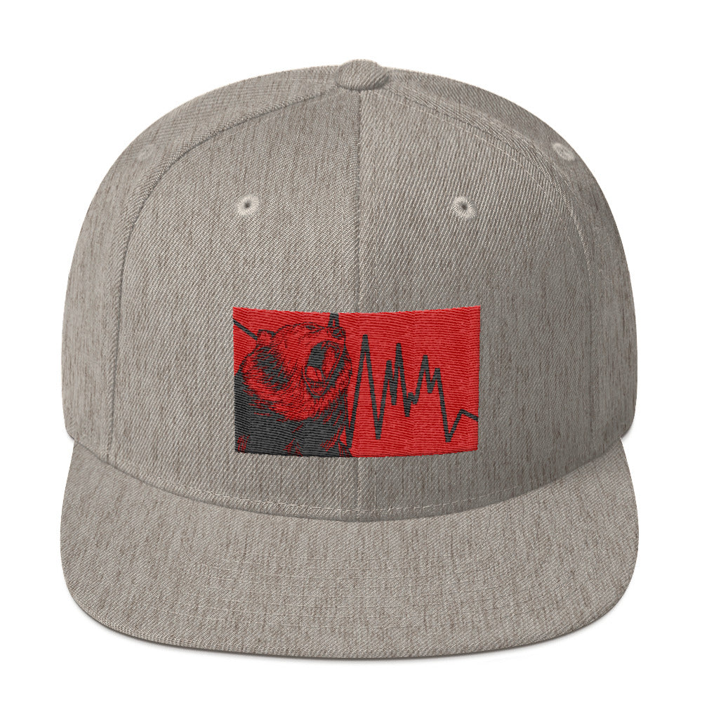 Buy heather-grey Snapback Hat - Bear Down