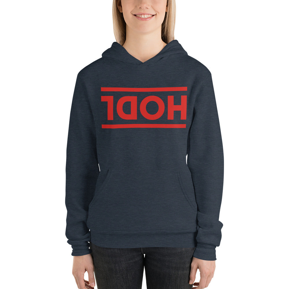 Buy heather-navy Unisex hoodie - HOLD