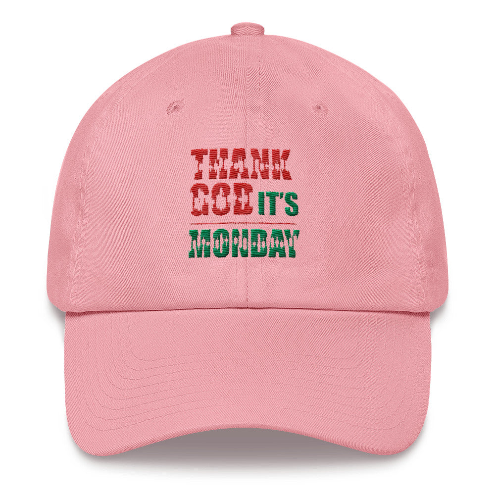 Buy pink Dad hat - Thank God It&#39;s Monday