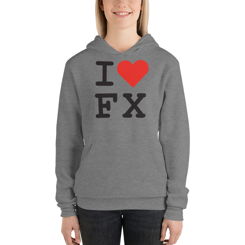 Unisex hoodie - I Love FX - 0