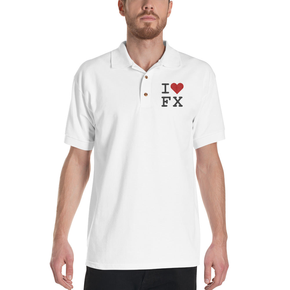 Embroidered Polo Shirt - I Love FX
