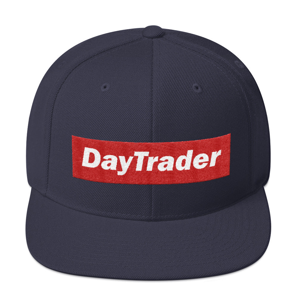 Buy navy Snapback Hat/ Day Trader
