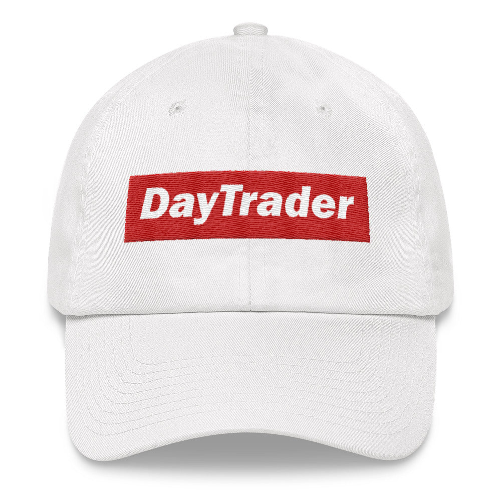 Buy white Dad hat/ Day Trader