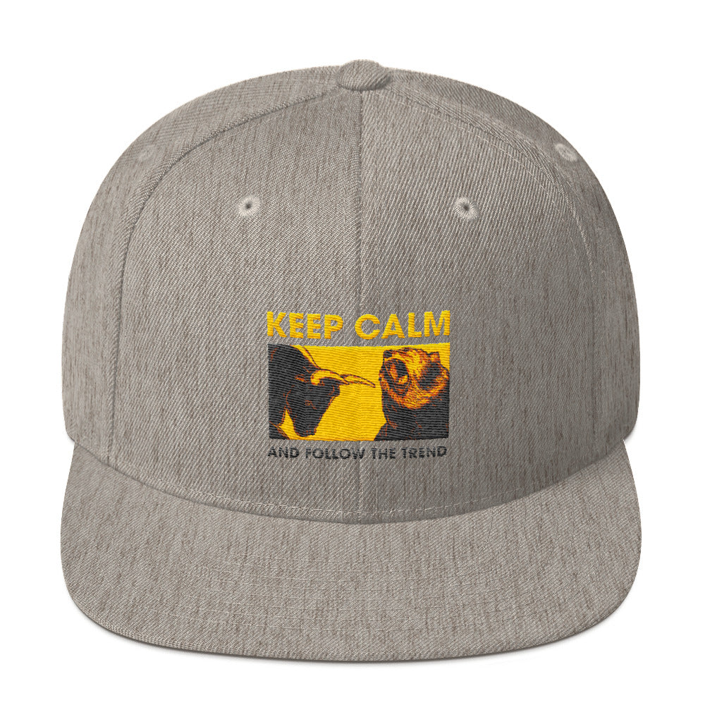Buy heather-grey Snapback Hat - Follow the trend
