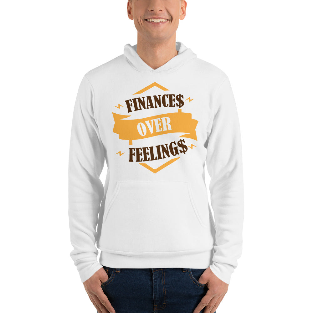 Buy white Unisex hoodie/ Finance Feeling