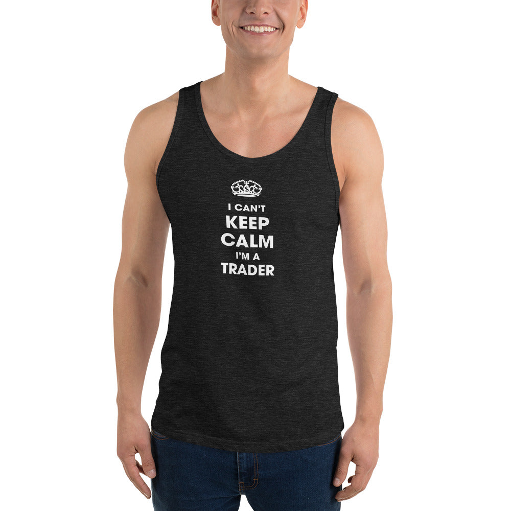Comprar triblend-negro-carbon Camiseta sin mangas unisex/ No puedo mantener la calma