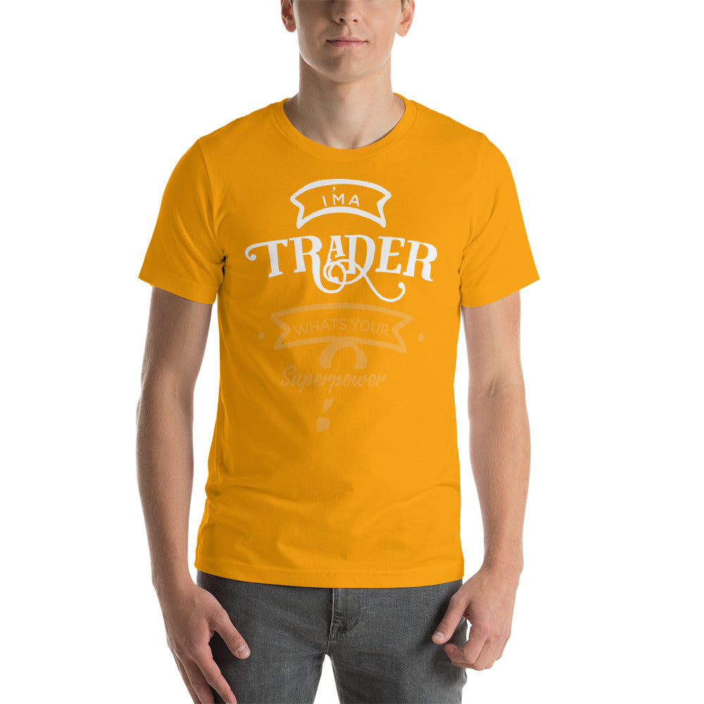 Buy gold Short-Sleeve Unisex T-Shirt/ Superpower