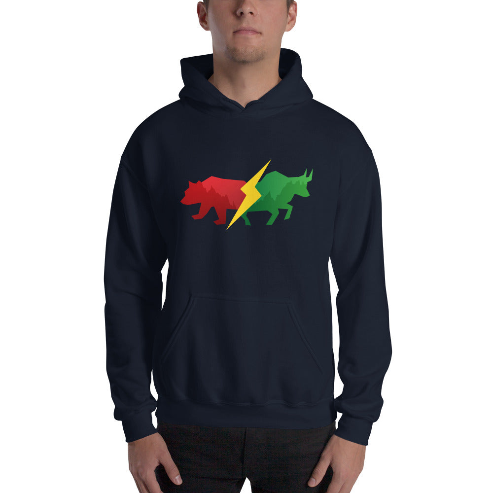 Buy navy Hooded Sweatshirt - Bear &amp; Bull