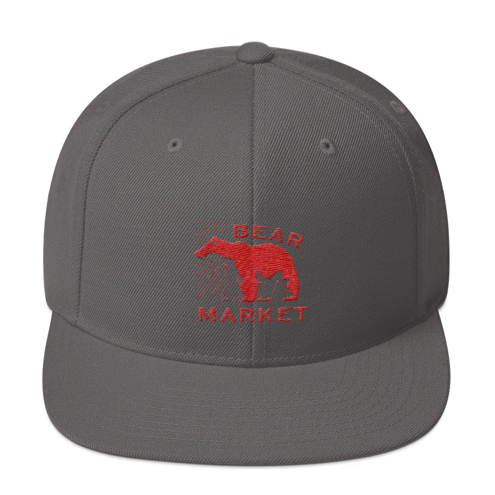 Buy dark-grey Snapback Hat/ Bear Market