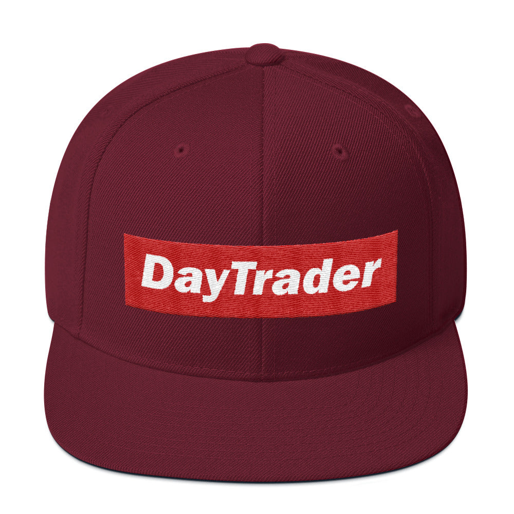 Buy maroon Snapback Hat/ Day Trader