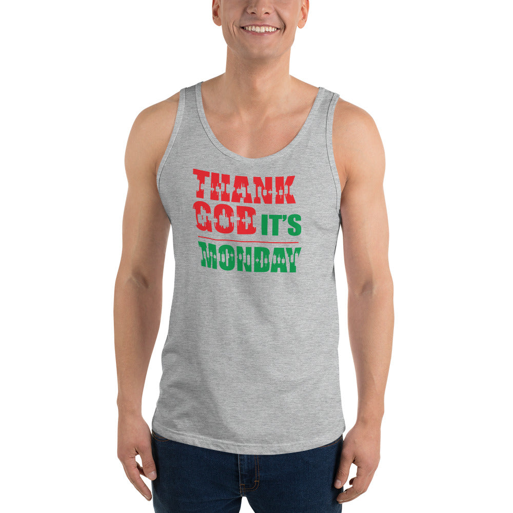 Comprar brezo-atletico Camiseta sin mangas unisex - Gracias a Dios es lunes