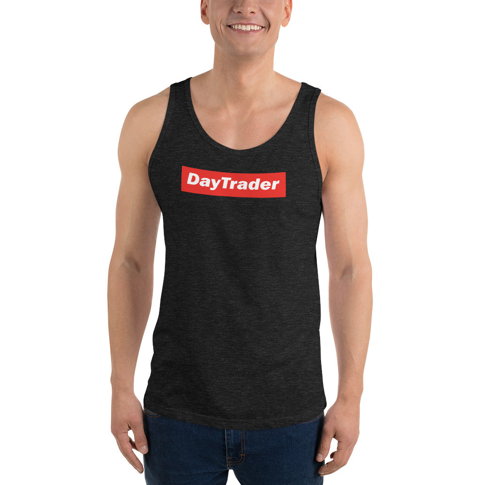 Buy charcoal-black-triblend Unisex Tank Top / Day Trader