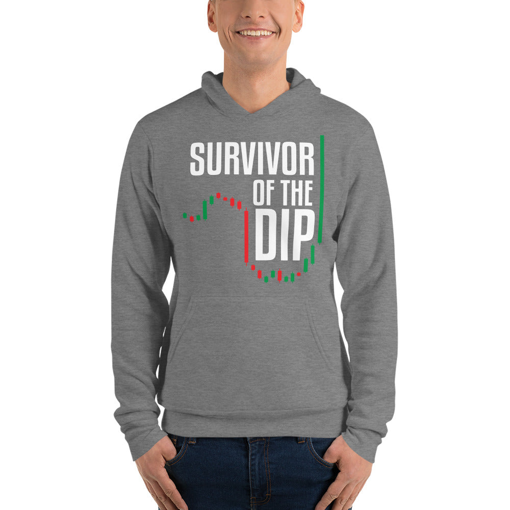Buy deep-heather Unisex hoodie/ Survivor of the DIP
