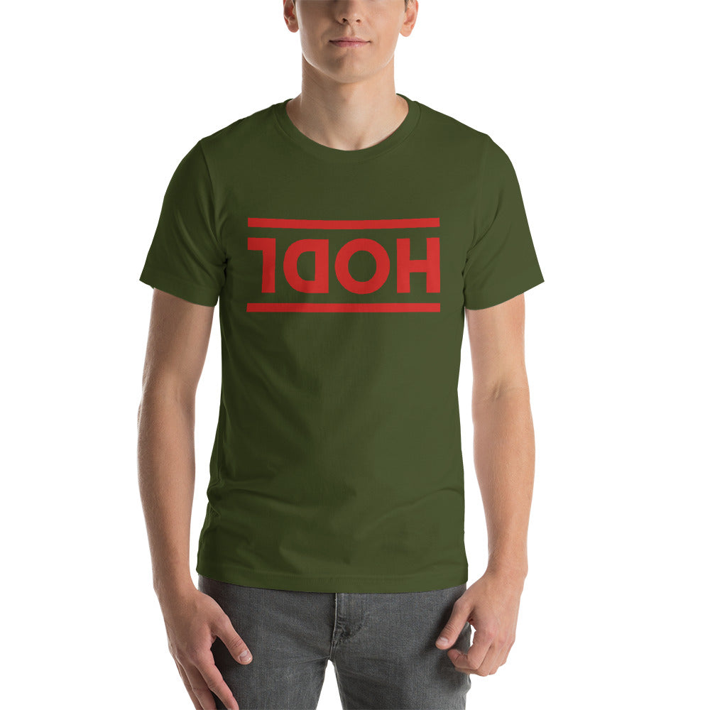 Acheter olive T-shirt unisexe à manches courtes / HOLD