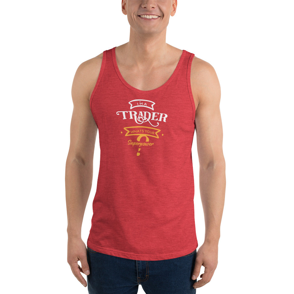 Comprar triblend-rojo Camiseta sin mangas unisex/ Superpoder