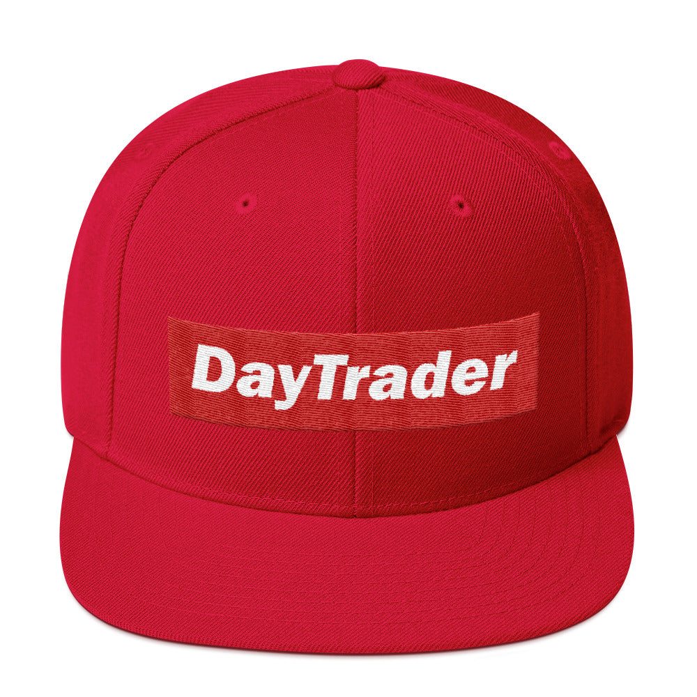Buy red Snapback Hat/ Day Trader