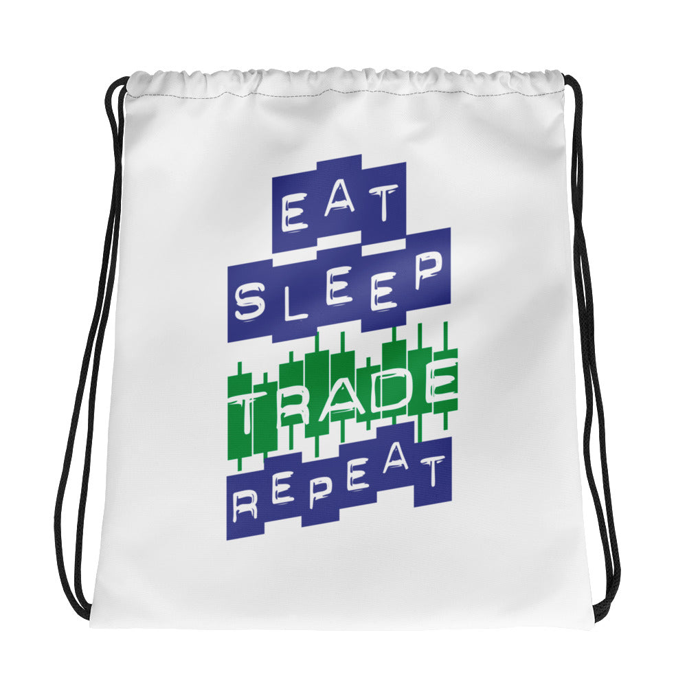 Bolsa con cordón - Eat Sleep Trade Repetir