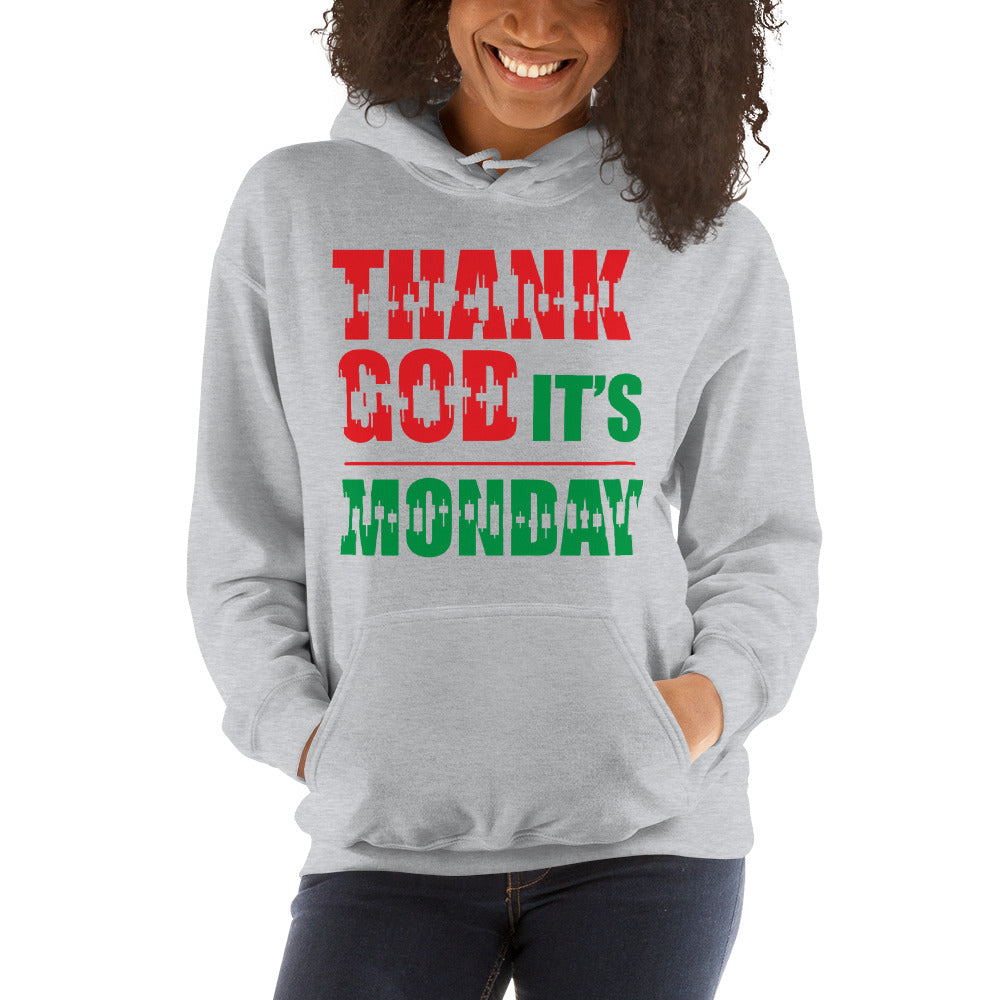 Buy sport-grey Hooded Sweatshirt - Thank God It&#39;s Monday