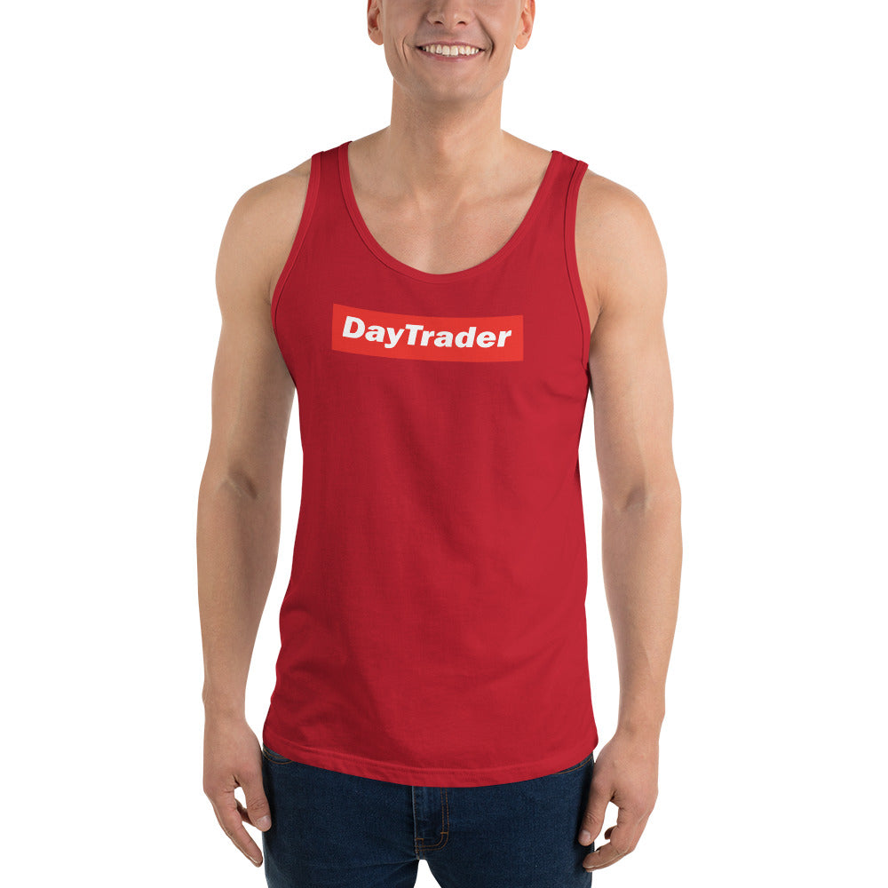 Buy red Unisex Tank Top / Day Trader