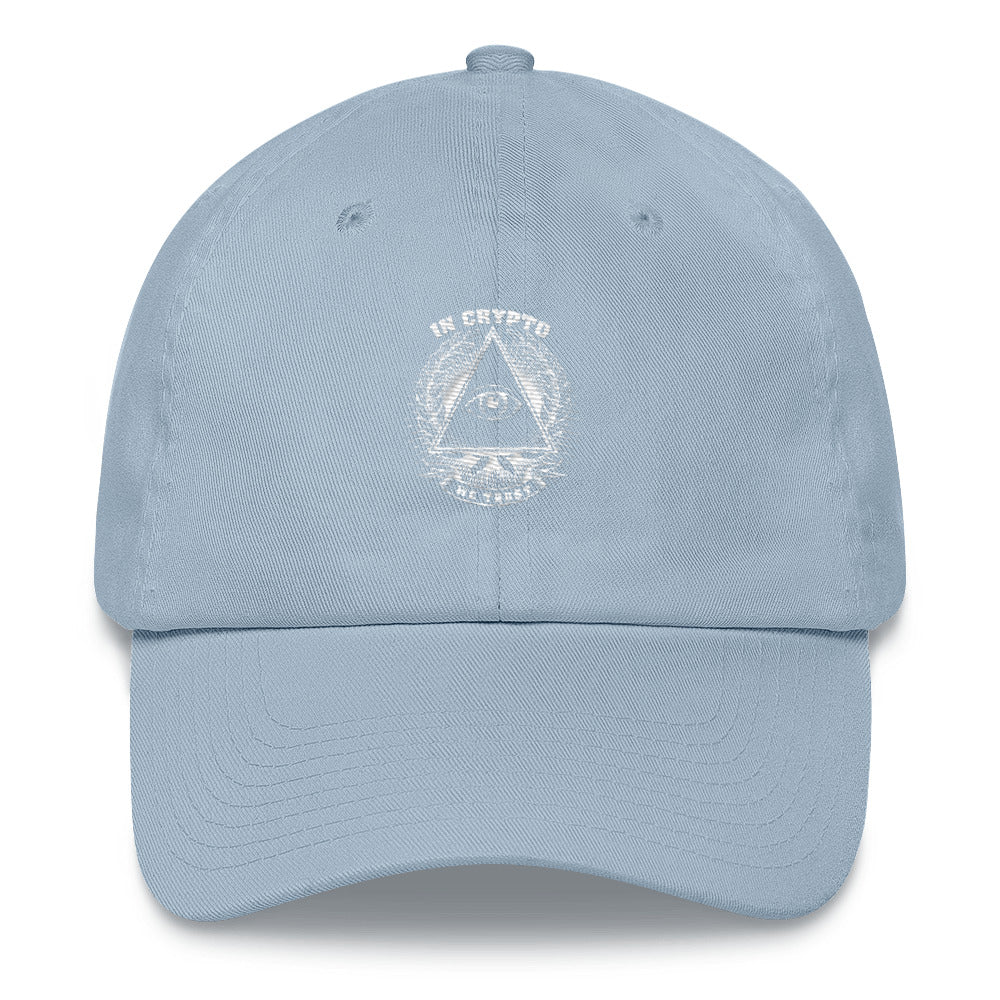 Buy light-blue Woman hat - In Crypto We Trust