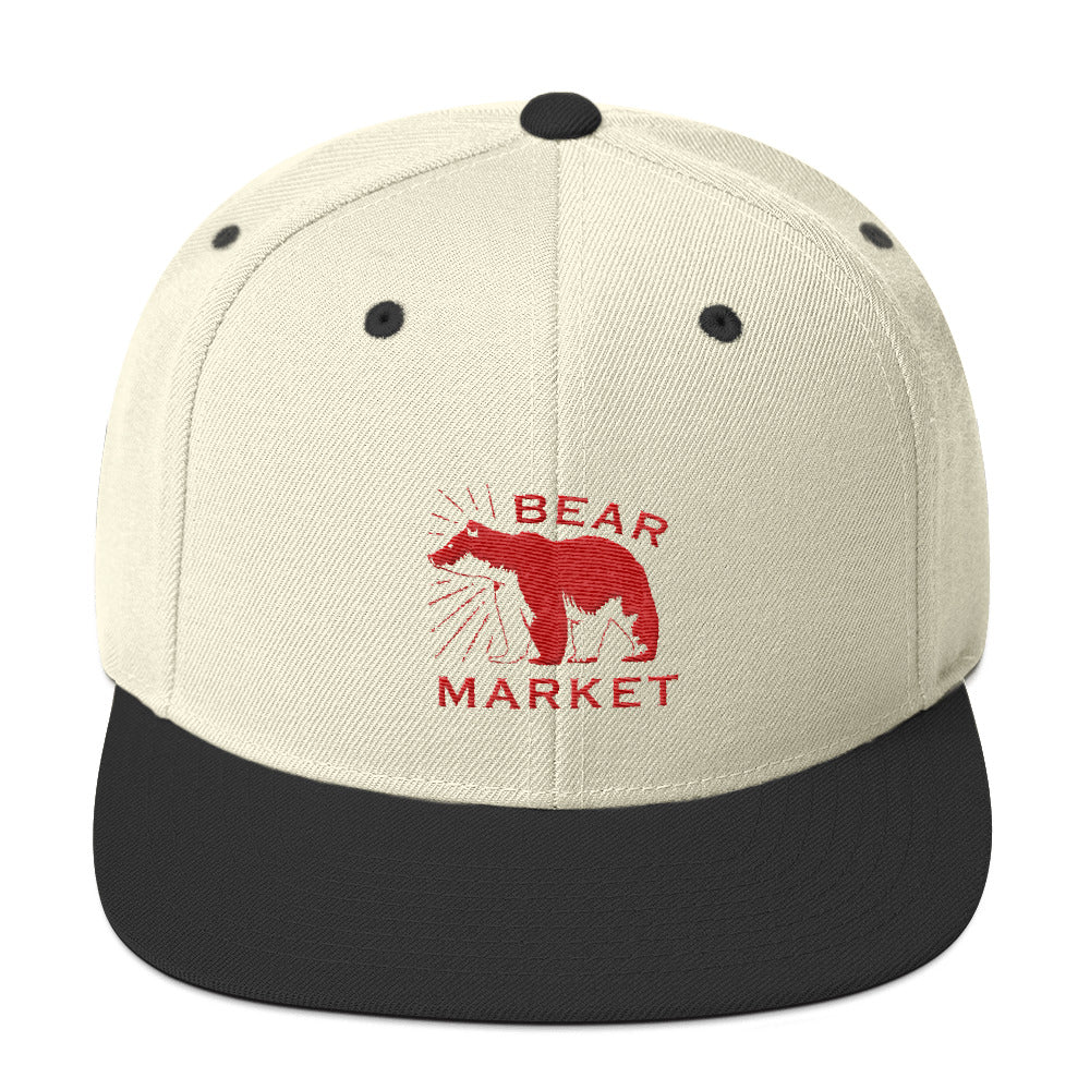 Buy natural-black Snapback Hat/ Bear Market