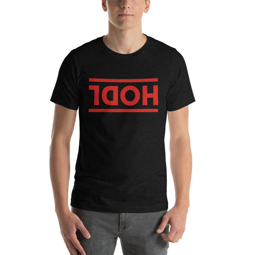 Buy black-heather Short-Sleeve Unisex T-Shirt / HOLD
