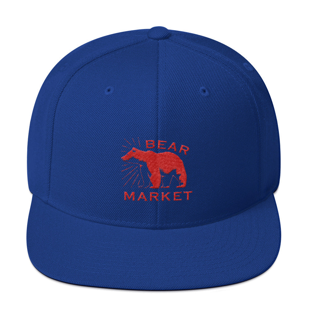 Buy royal-blue Snapback Hat/ Bear Market