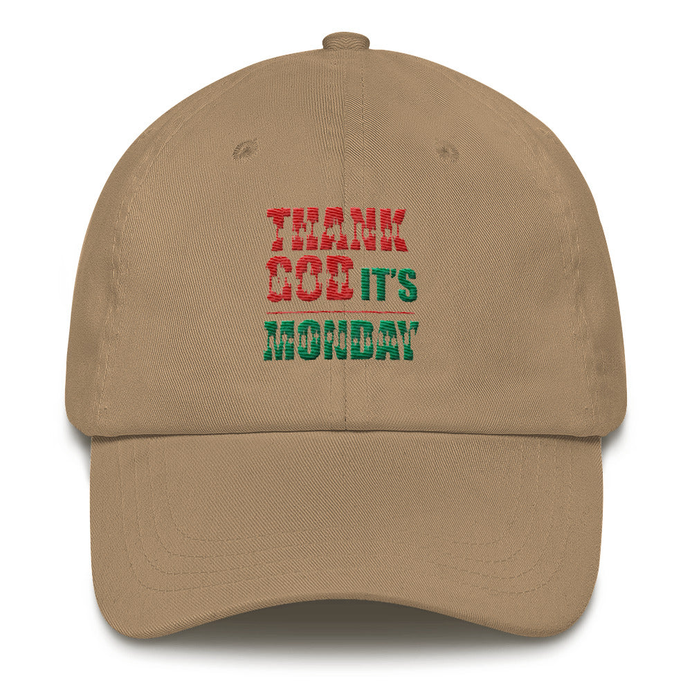 Buy khaki Dad hat - Thank God It&#39;s Monday