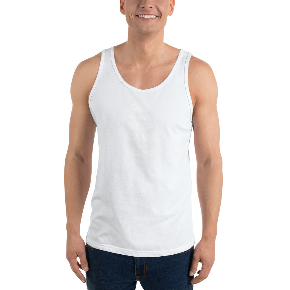 Comprar blanco Camiseta sin mangas unisex/ No puedo mantener la calma