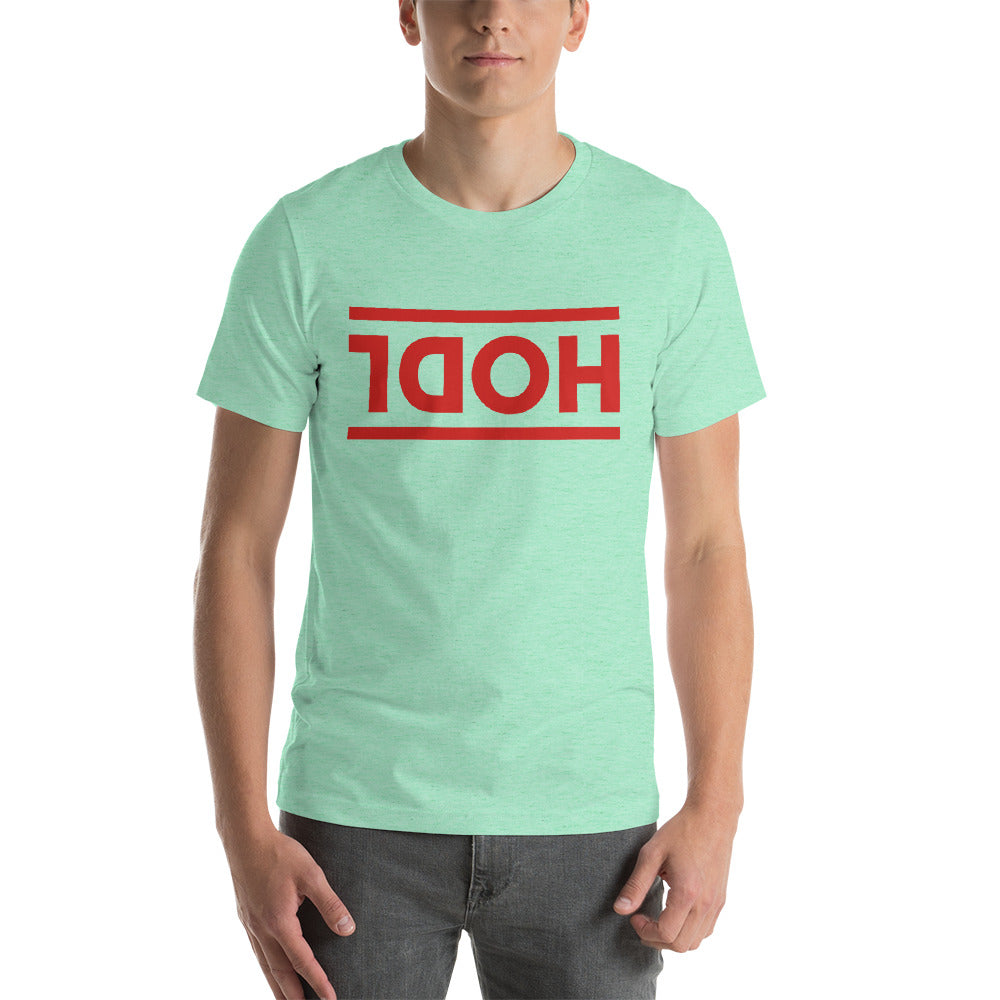 Buy heather-mint Short-Sleeve Unisex T-Shirt / HOLD
