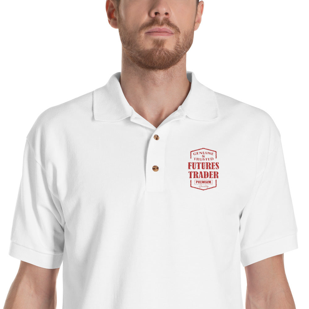 Embroidered Polo Shirt/ Futures Trader - 0