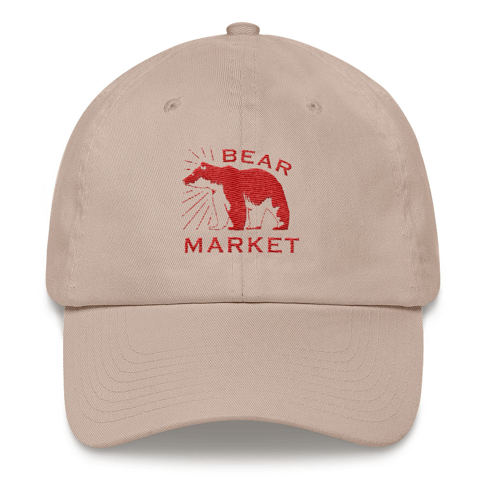 Buy stone Dad hat/ Bear Market