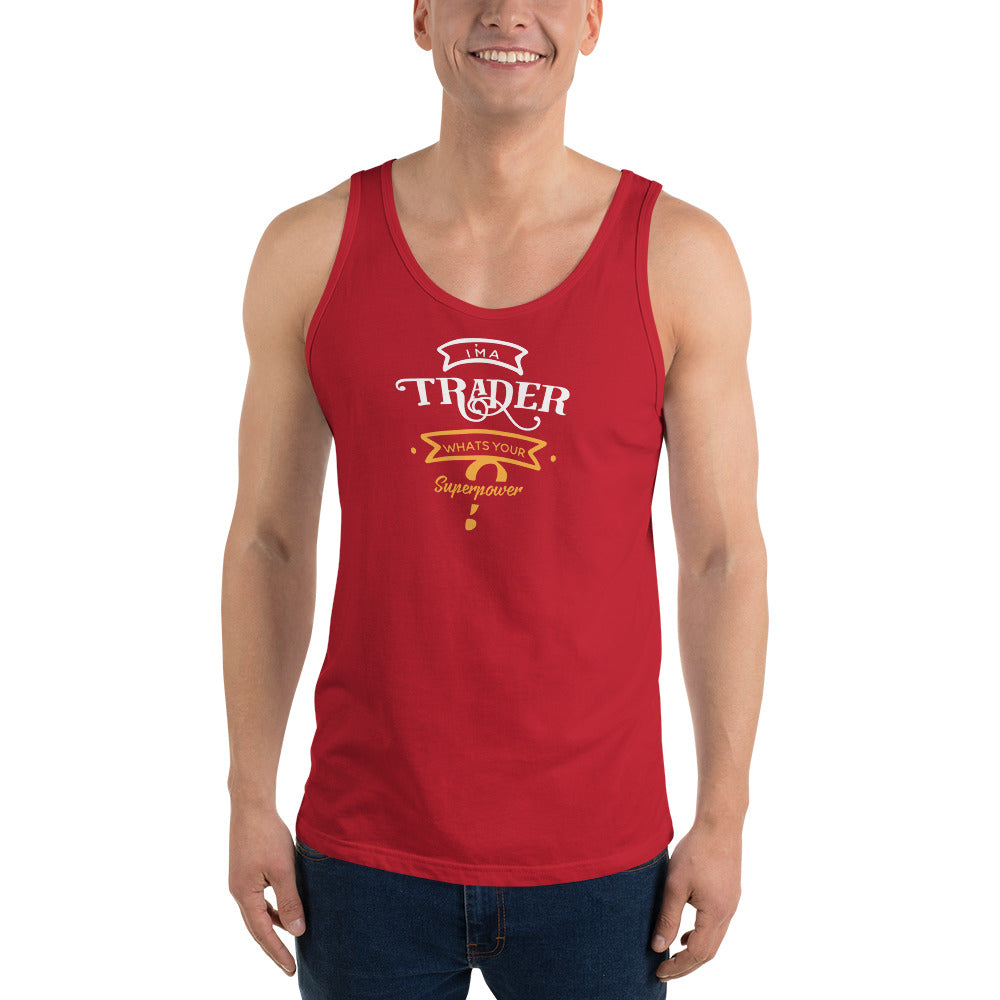 Buy red Unisex  Tank Top/ Superpower