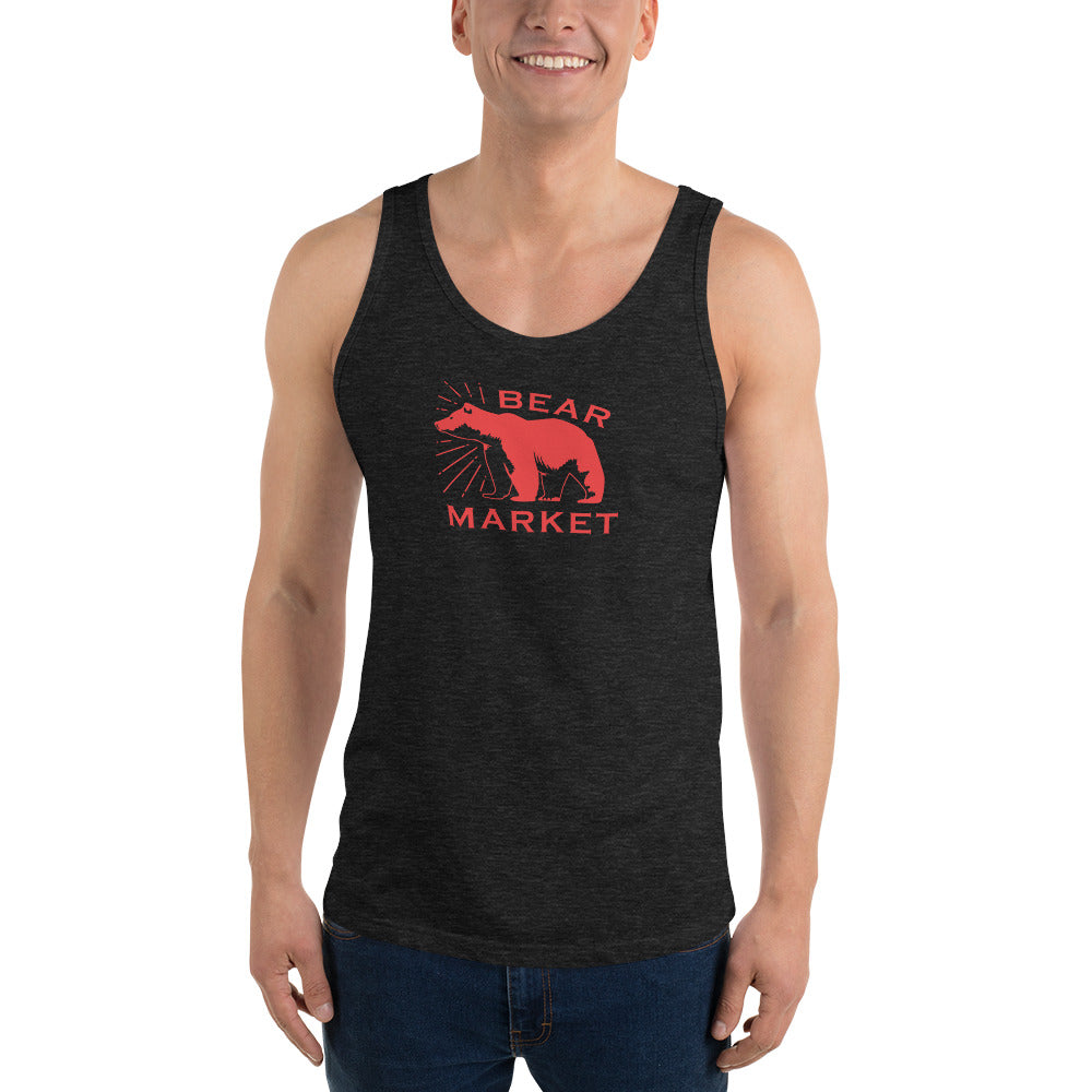 Comprar triblend-negro-carbon Camiseta sin mangas unisex/ Mercado bajista