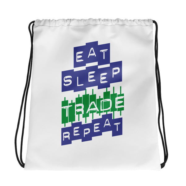Drawstring bag - Eat Sleep Trade Repeat