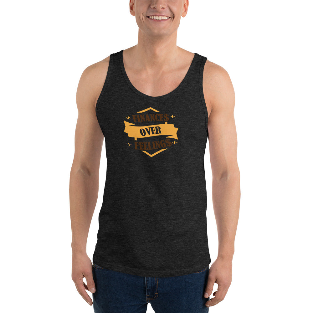 Comprar triblend-negro-carbon Camiseta sin mangas unisex/ Sensación financiera